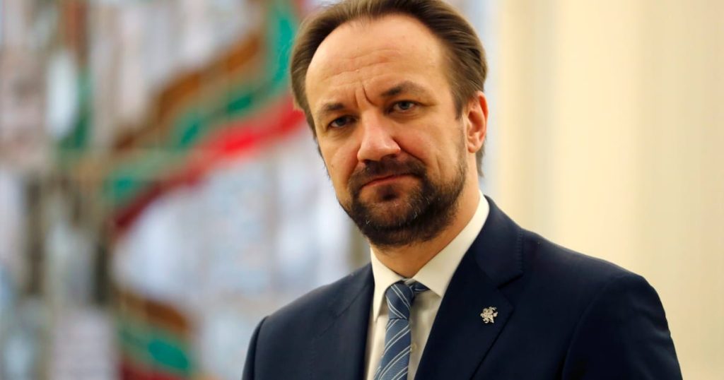 Šimkus de la BCE Souppe à l'UE pour mobiliser de l'argent russe pour la défense de l'Ukraine