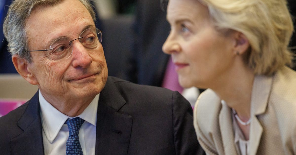 Draghi montre Von der Leyen un «respect» - au milieu de la critique