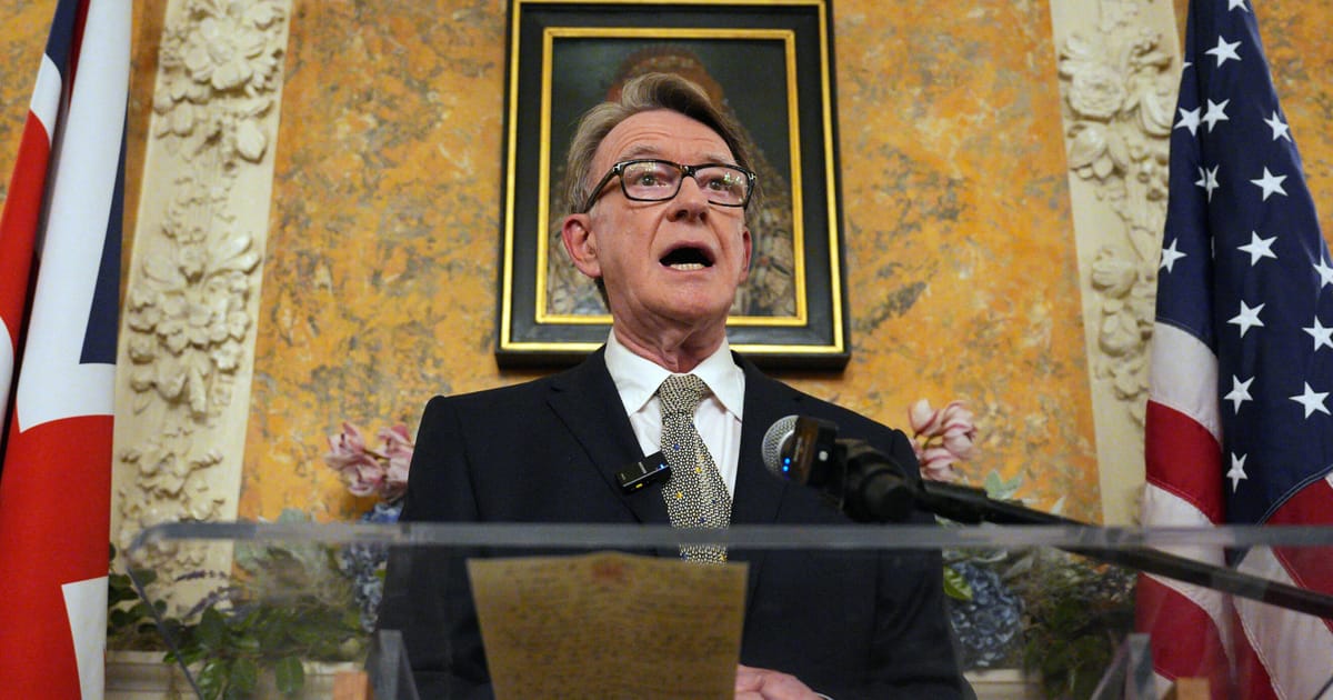 L'ambassadeur américain britannique Mandelson a semblé appeler Epstein «meilleur copain»