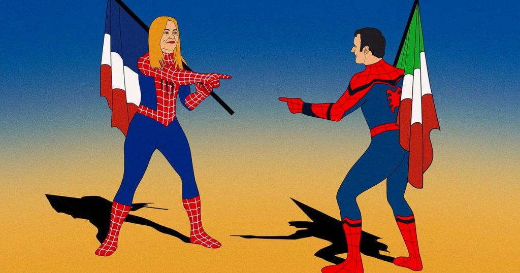 Rome se réjouit alors que la France devient l'Italie et l'Italie devient la France