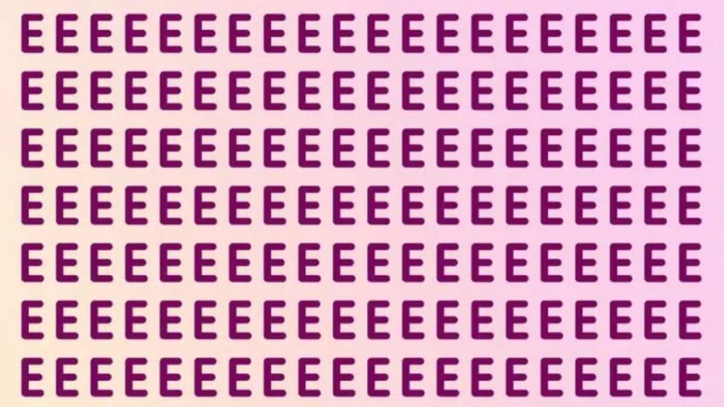 Saurez-vous repérer le F caché parmi les E