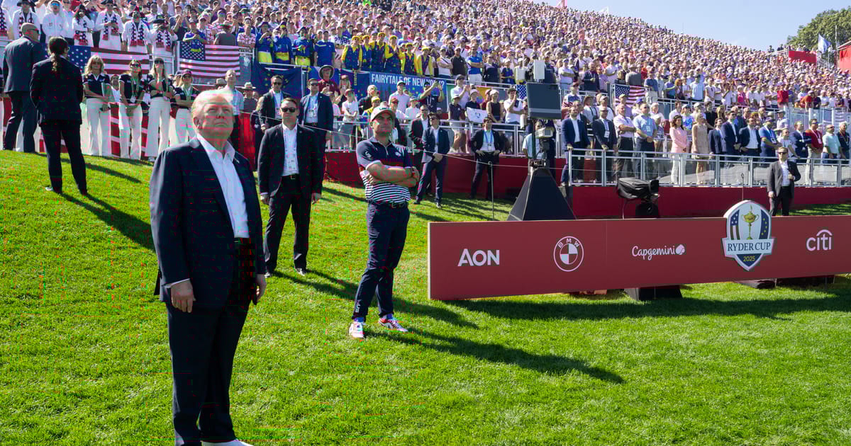 «Vous regardez, Donald Trump? Europe Trolls Président après avoir remporté le Golf's Ryder Cup