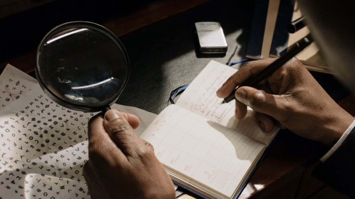 message codé caché