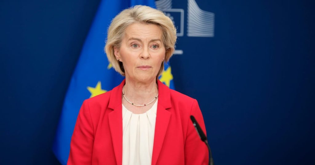 La répartition des communications d'Ursula von der Leyen