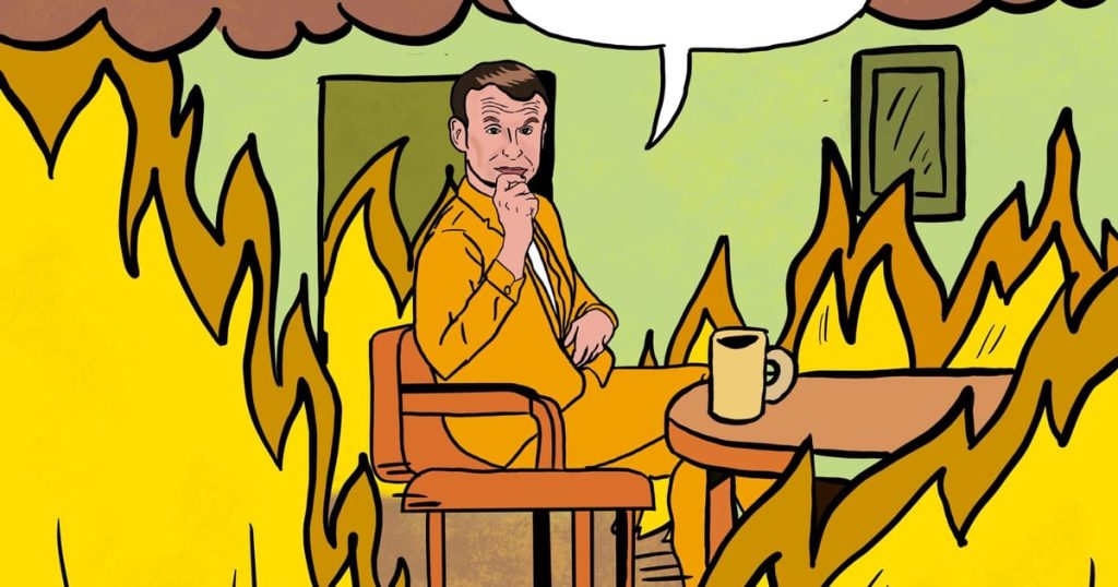 Alors que la France brûlait, Macron cherchait son héritage