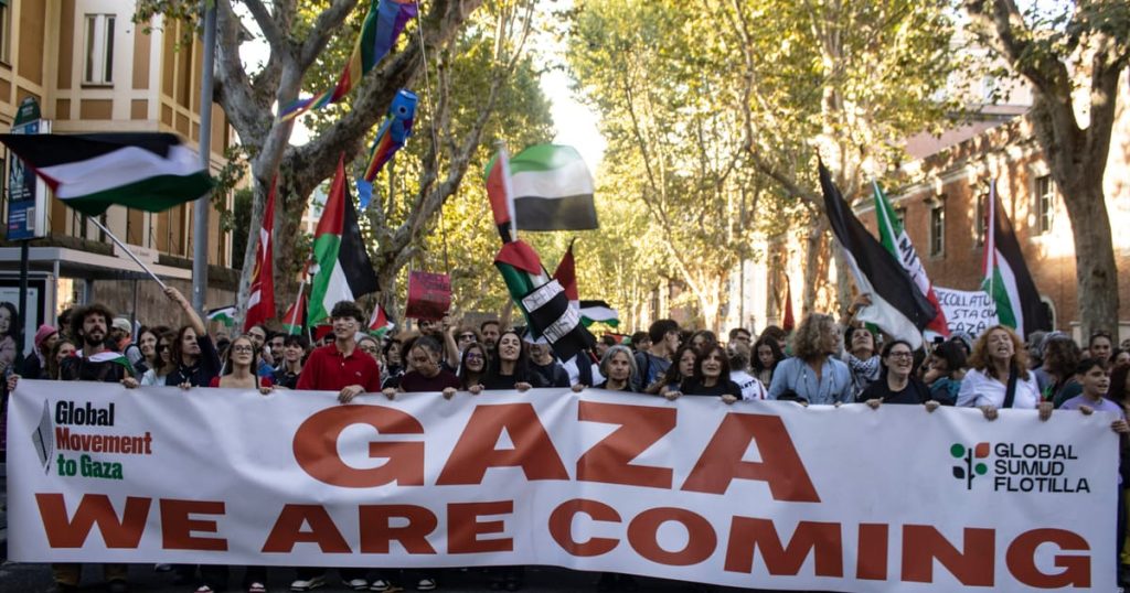 Des foules se heurtent à la police lors des manifestations de solidarité de Gaza à Rome