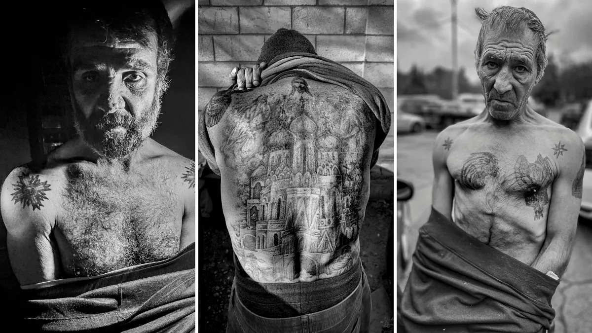 « Entouré de criminels » : le photographe capture le langage caché des tatouages des prisons soviétiques