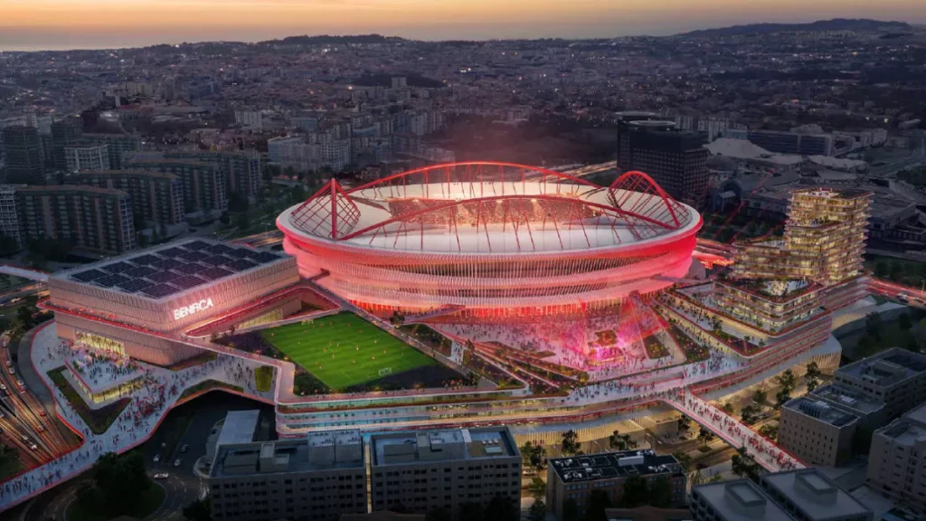 Le Stade Lumière de Lisbonne va être transformé en « Quartier Benfica » grâce à un nouveau design radical