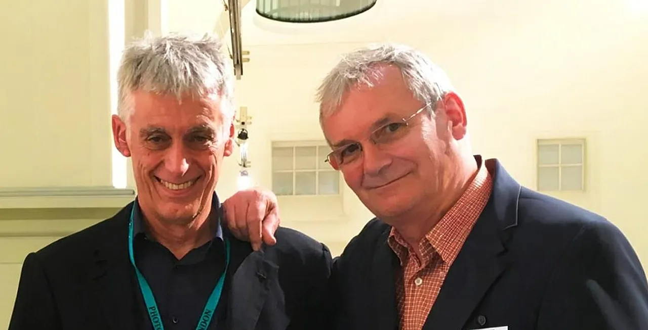 Andrea Albertini, fondatrice de Damiani Books, avec Martin Parr à Photo London.