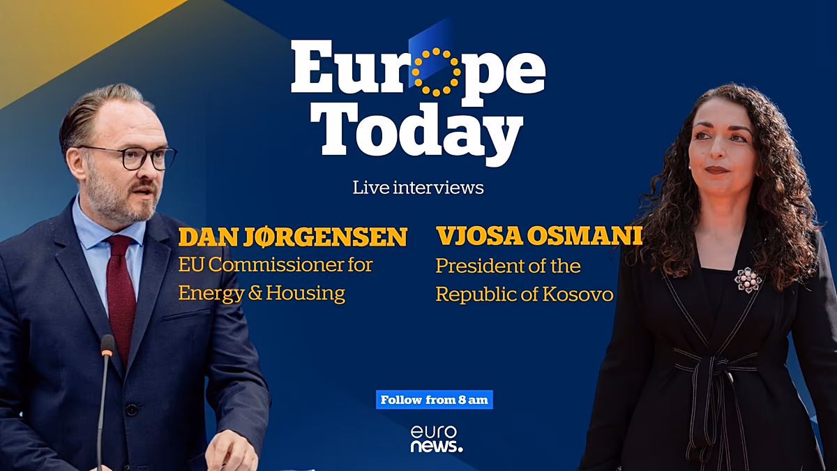 L'Europe aujourd'hui : le commissaire européen au logement et le président du Kosovo se réunissent en direct