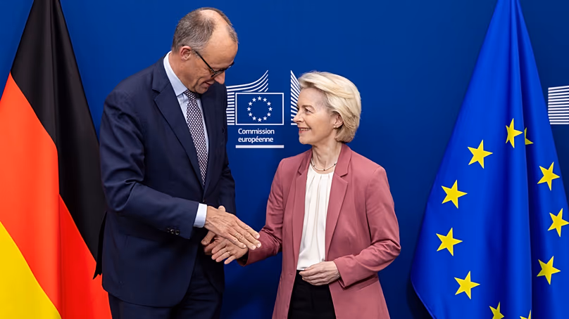 Friedrich Merz et Ursula von der Leyen.