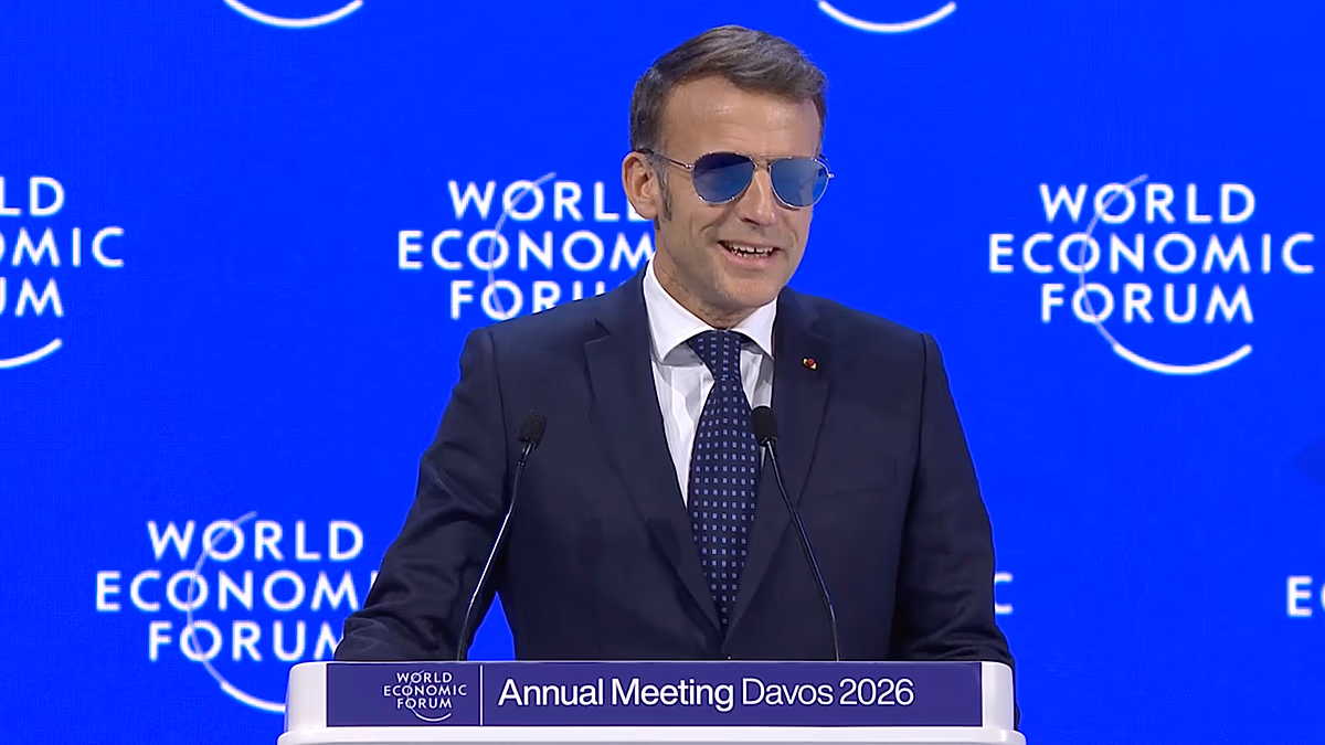 Nous préférons le respect aux intimidateurs, déclare Macron à Davos alors que les tensions avec Trump montent