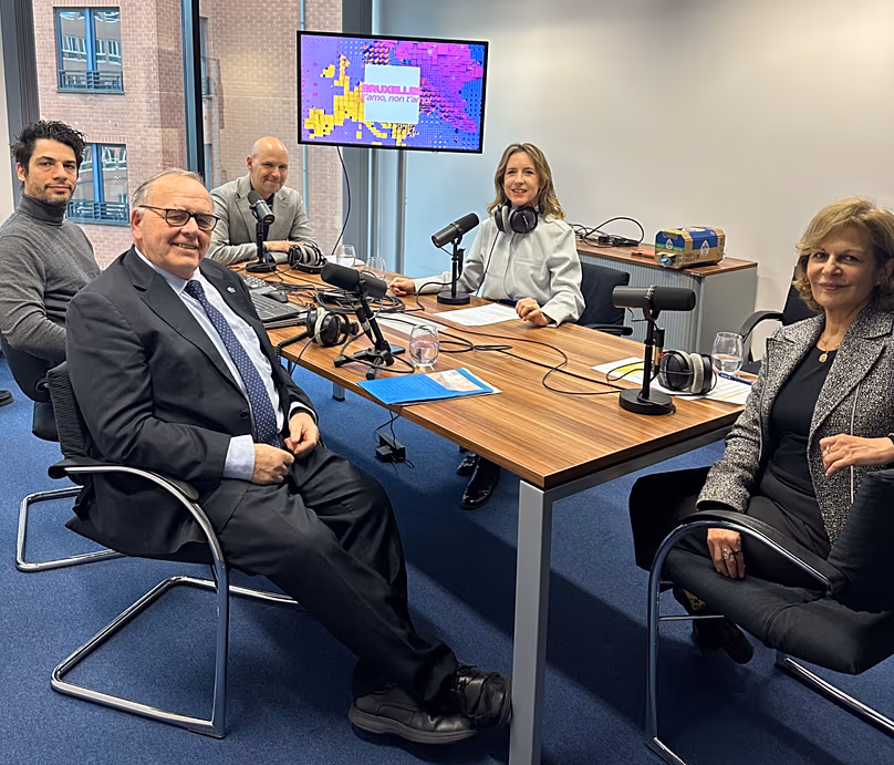 Méabh Mc Mahon avec Séamus Boland, Shada Islam et Petros Fassoulas