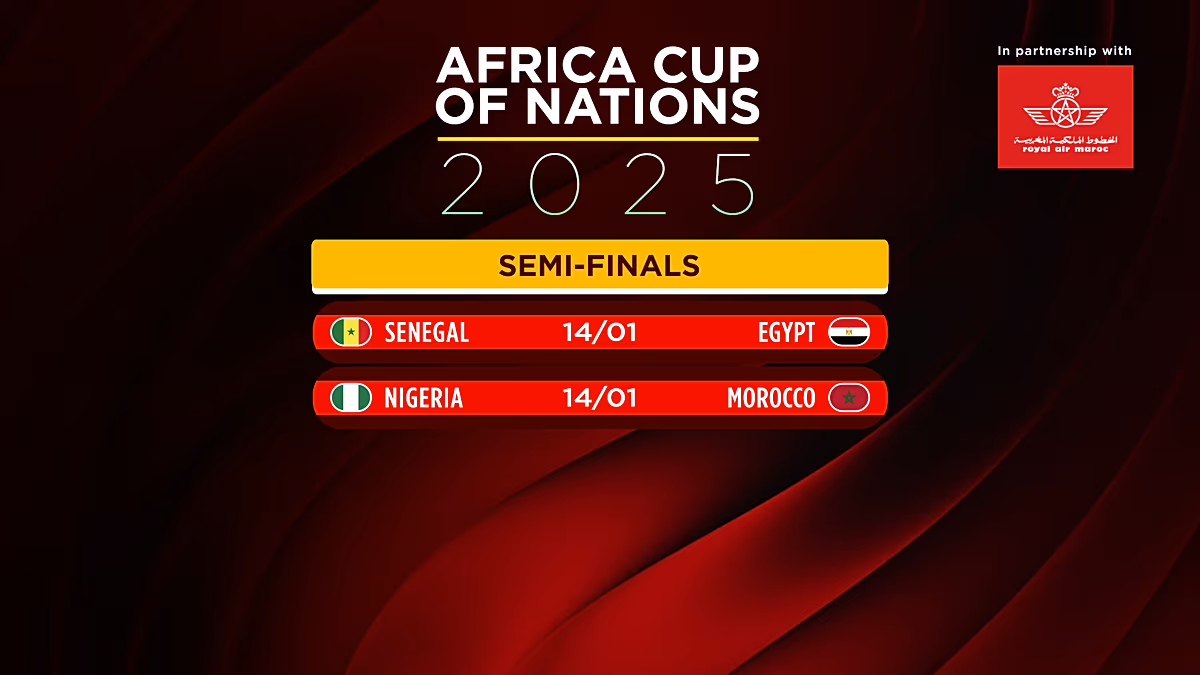 Le Nigeria et l'Egypte complètent la liste des demi-finales de la CAN