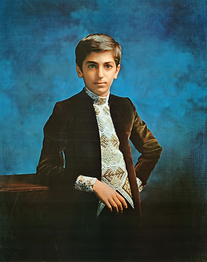 Reza Pahlavi, prince héritier d'Iran 1973
