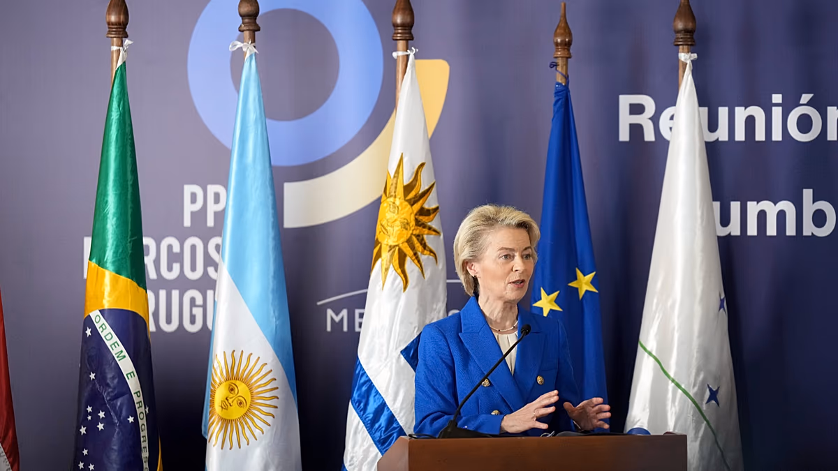 Von der Leyen promet un financement précoce aux agriculteurs dans le dernier effort pour conclure un accord avec le Mercosur