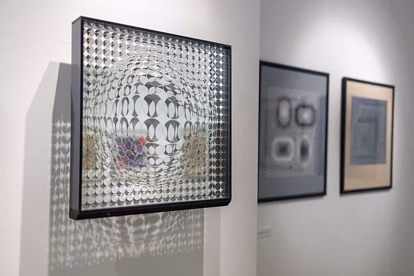 Œuvres de Victor Vasarely dans l'exposition