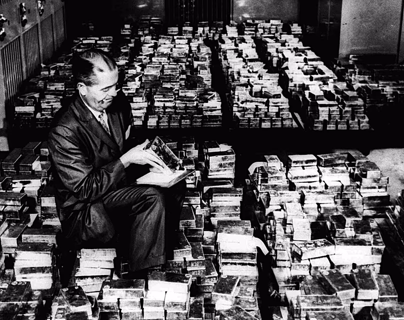 Janvier 1965 à la Federal Reserve Bank de New York.