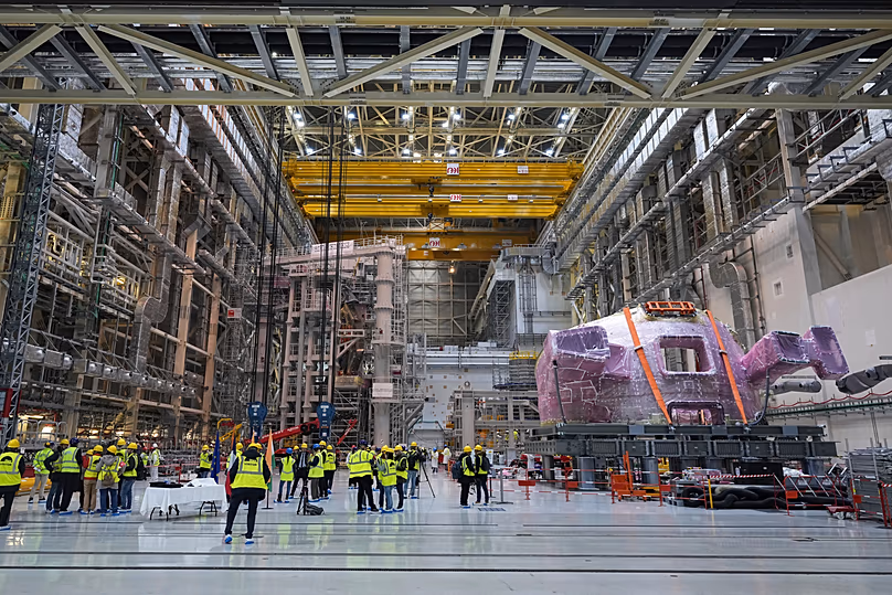 Journalists at ITER in Saint-Paul-les-Durance, southern France, Wednesday 12 February 2025.