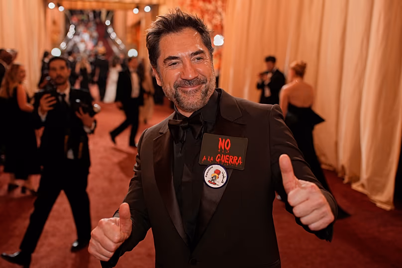 Javier Bardem at the 2026 Oscars