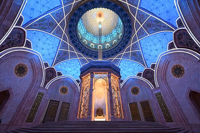 Exposition dans la salle du Coran