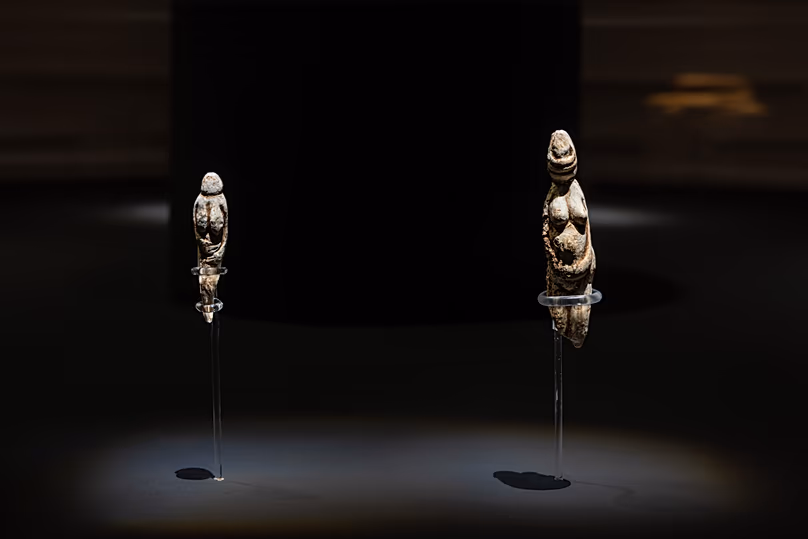 Vue générale de l'exposition Jeff Koons : 'Vénus' Lespugue