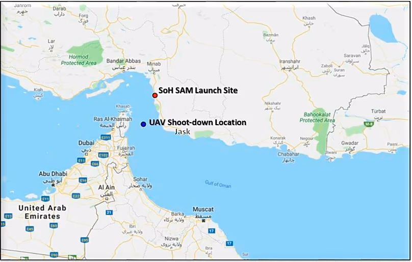 Une carte montrant le détroit d’Ormuz, une route clé pour l’approvisionnement mondial en pétrole.