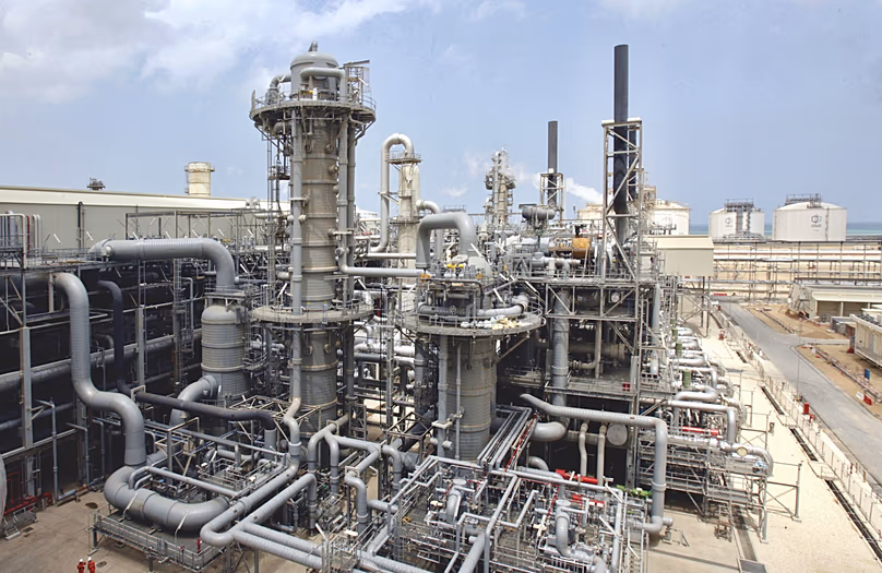 Une installation de production de gaz naturel liquéfié dans la ville industrielle de Ras Laffan au Qatar, l'un des plus grands hubs de GNL au monde.