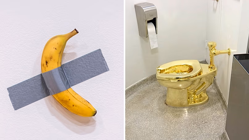 Le comédien et les toilettes en or 18 carats