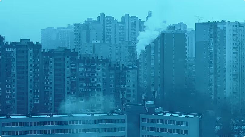 Sarajevo is also struggling with heavy air pollution.