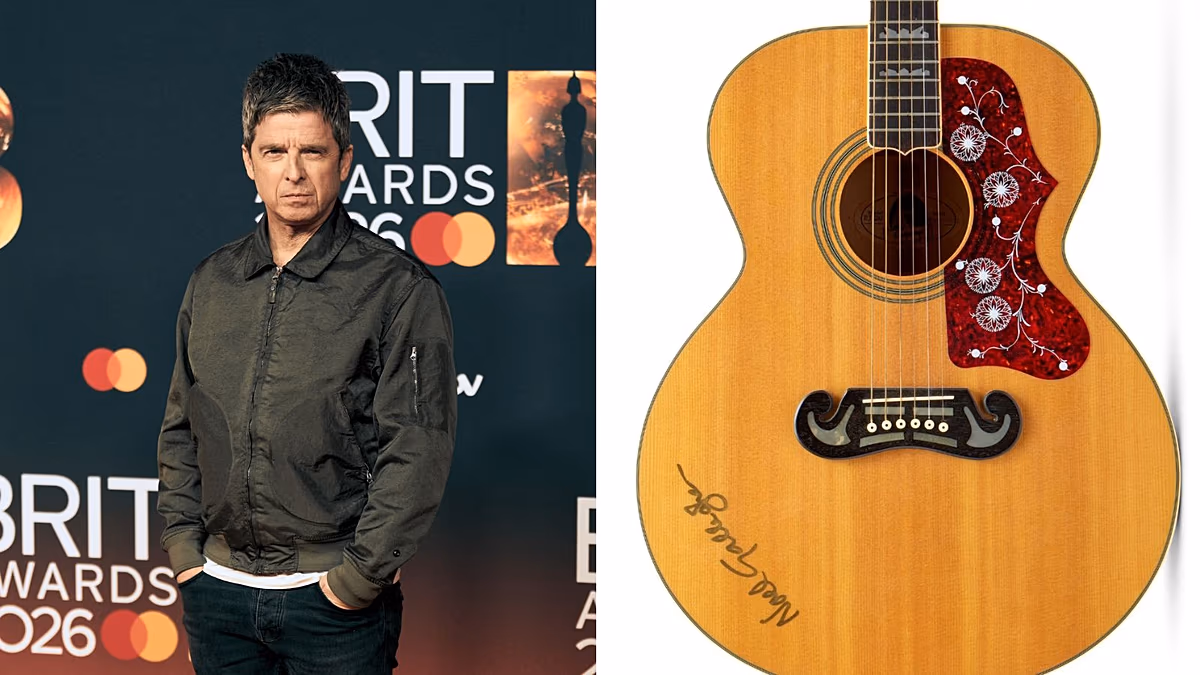 Guitare Noel Gallagher d'Oasis '(What's The Story) Morning Glory ?' les sessions sont mises aux enchères