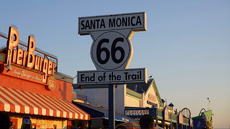 La jetée de Santa Monica marque la fin de la Route 66