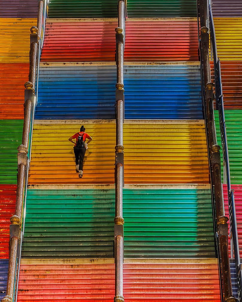 Escalier à Kuala Lumpur, Malaisie
