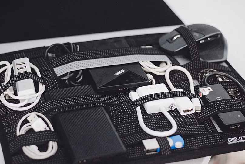 Organisateur de pochettes pour câbles