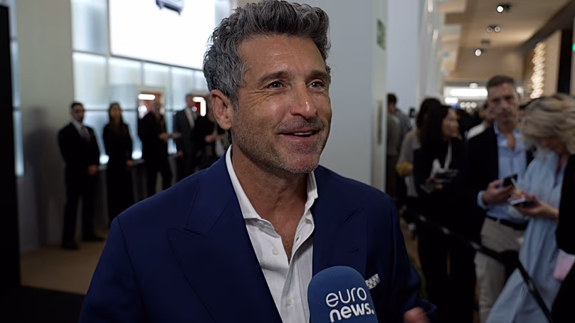 L'acteur et pilote automobile Patrick Dempsey au départ de Watches and Wonders à Genève, le 14 avril 2026