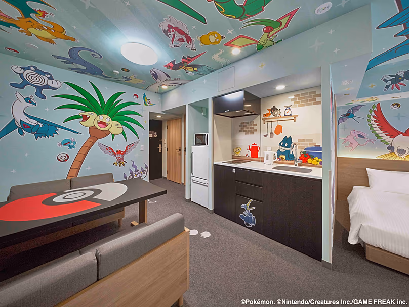 Les chambres de style appartement offrent des aménagements spacieux avec une cuisine entièrement équipée.