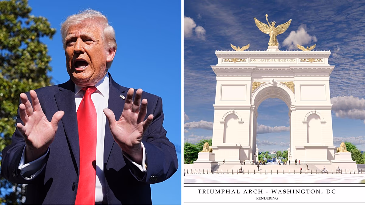 « Écœurant » : les projets de Donald Trump pour "l'Arc de Trump" diffusés en ligne