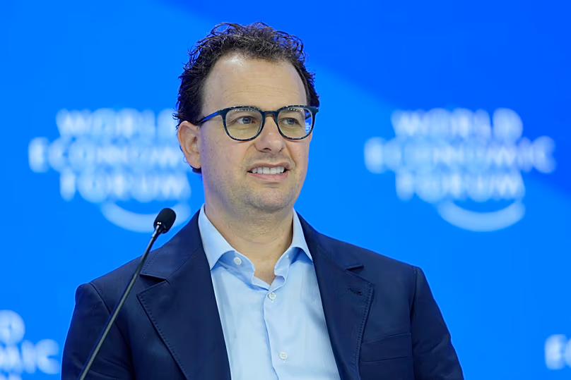 DÉPOSER. Le PDG d'Anthropic, Dario Amodei, au Forum économique mondial de Davos, en Suisse, le 23 janvier 2025.