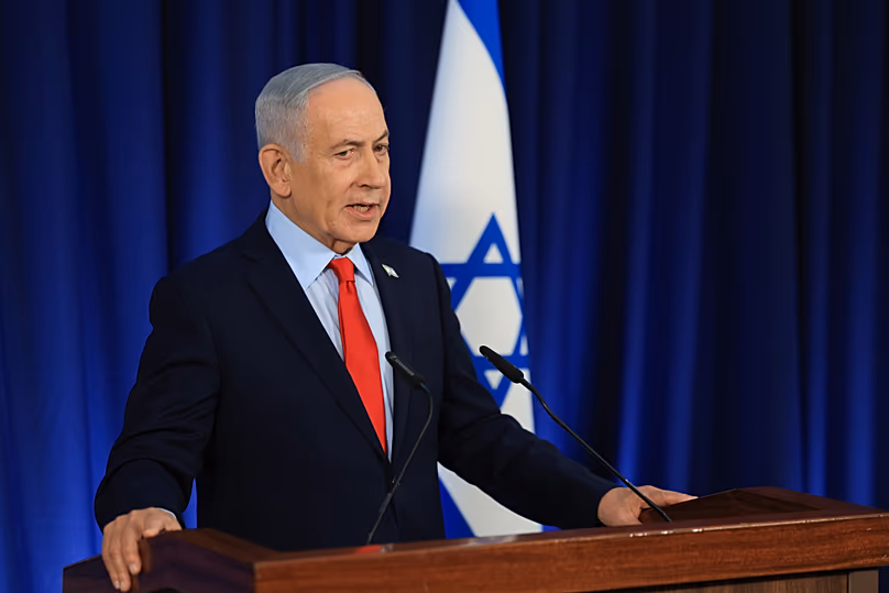 Le Premier ministre israélien Benjamin Netanyahu s'exprime lors d'une conférence de presse à Jérusalem, le 19 mars 2026.