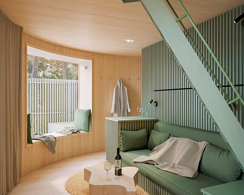 La nouvelle suite, dotée d'un sauna et d'un bain à remous privés, peut accueillir cinq personnes.