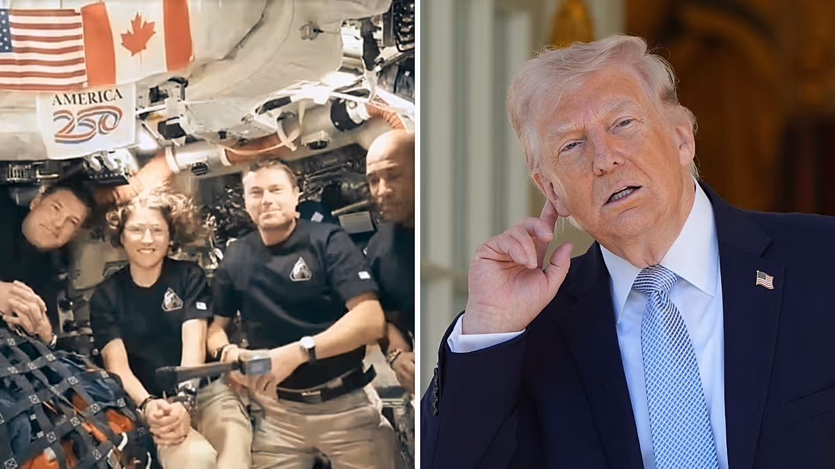 Le silence est d'or : moment embarrassant alors que les astronautes d'Artemis II traitent Trump en silence