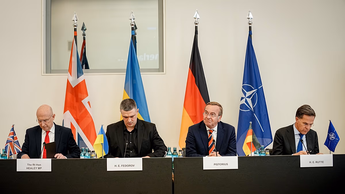 120 000 drones et davantage de missiles : les Alliés doublent leur aide à l’Ukraine à Berlin