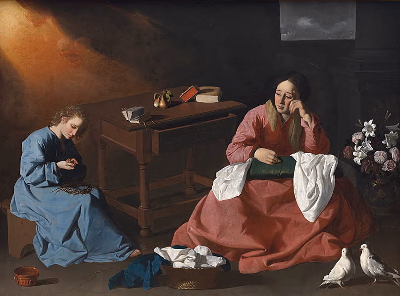 Francisco de Zurbarán, « Le Christ et la Vierge dans la maison de Nazareth ».