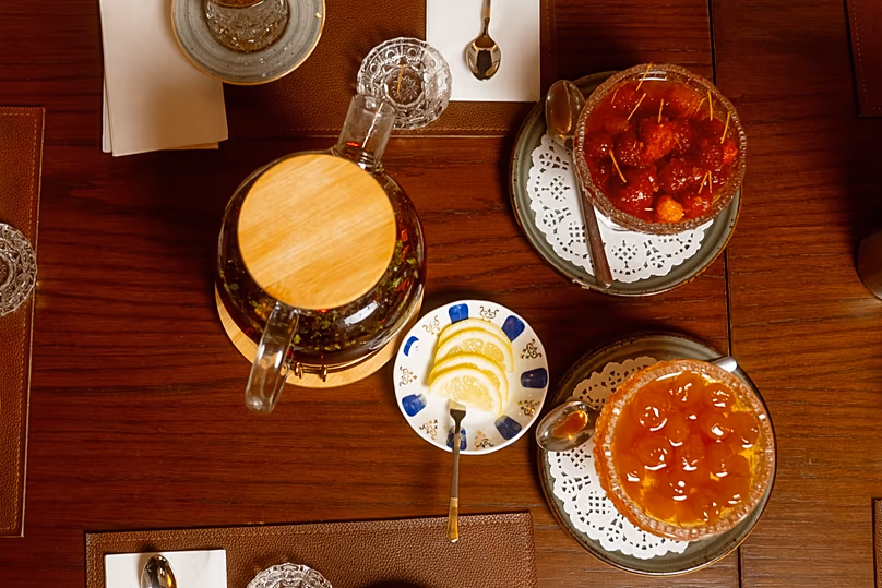 Confiture et thé