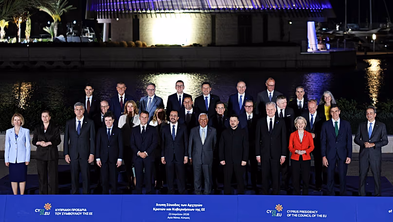 Zelensky a rejoint les dirigeants européens à Chypre.
