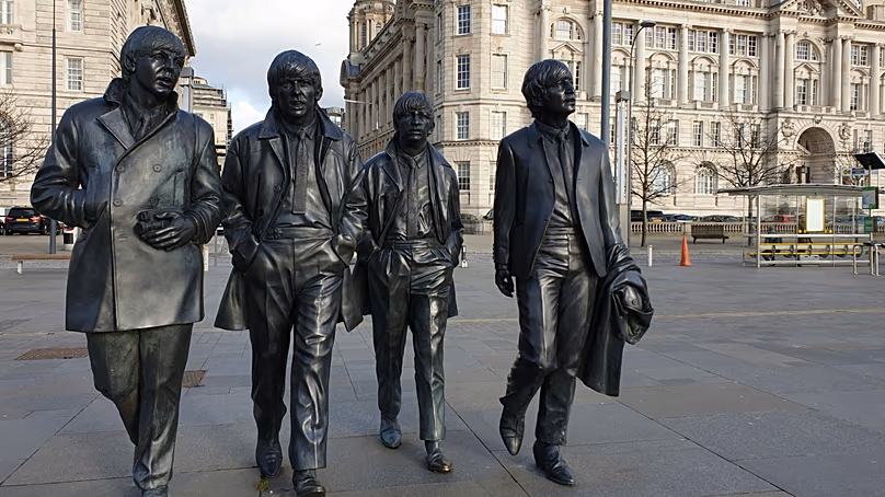 La statue des Beatles à Liverpool