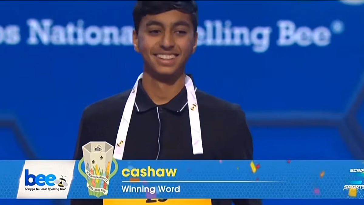 Cajou! La championne américaine d'orthographe Shrey Parikh remporte le titre dans un rare concours d'orthographe