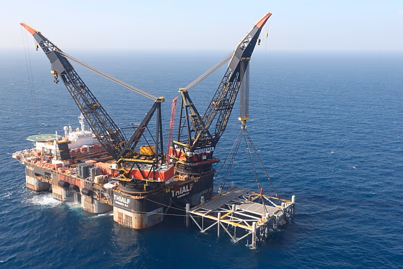 Photo d'archives : le champ gazier israélien Leviathan, qui devrait fournir davantage de gaz à l'Égypte.