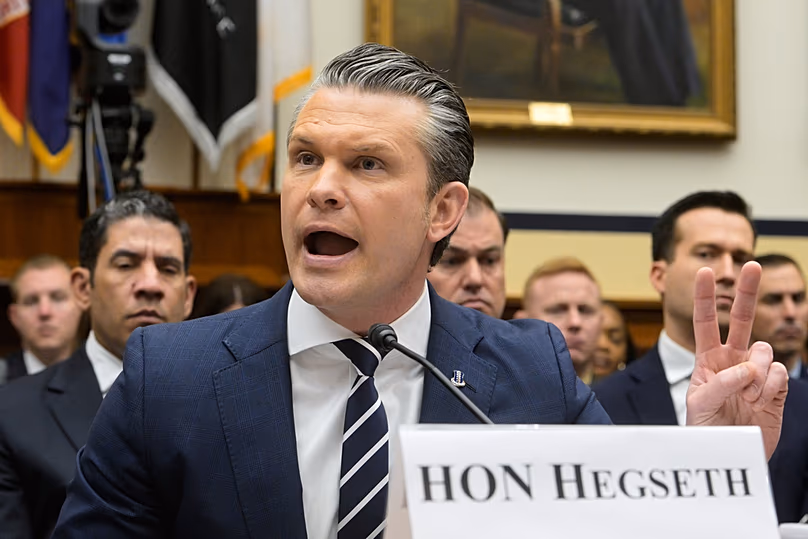Le secrétaire à la Défense Pete Hegseth apparaît devant une réunion d'affaires du Comité de la Chambre sur les services armés sur l'exercice 2027 du ministère de la Défense, à Capitol Hill.