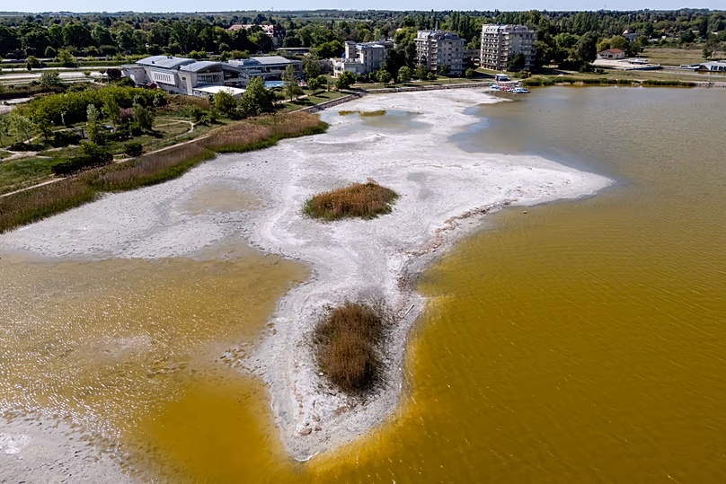 Niveau d'eau du lac Velence le 5 mai